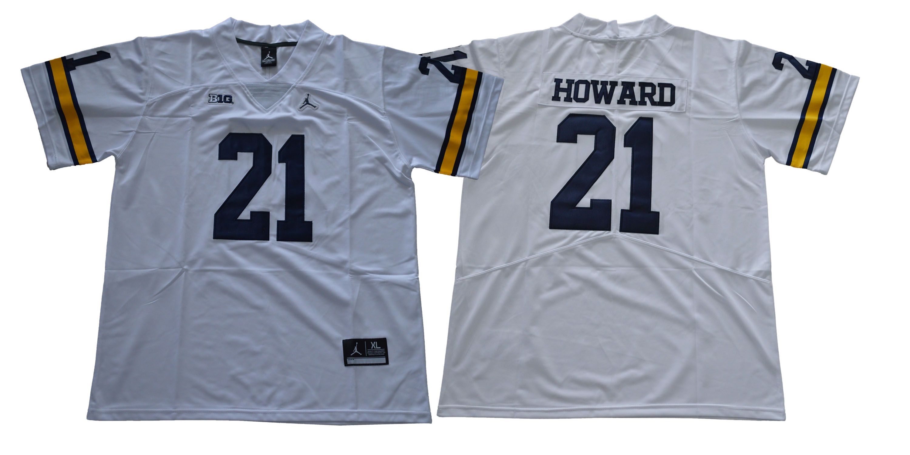 Men Michigan Wolverines 21 Howard White NCAA Jerseys